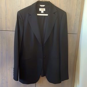 Talbots black wool blazer.